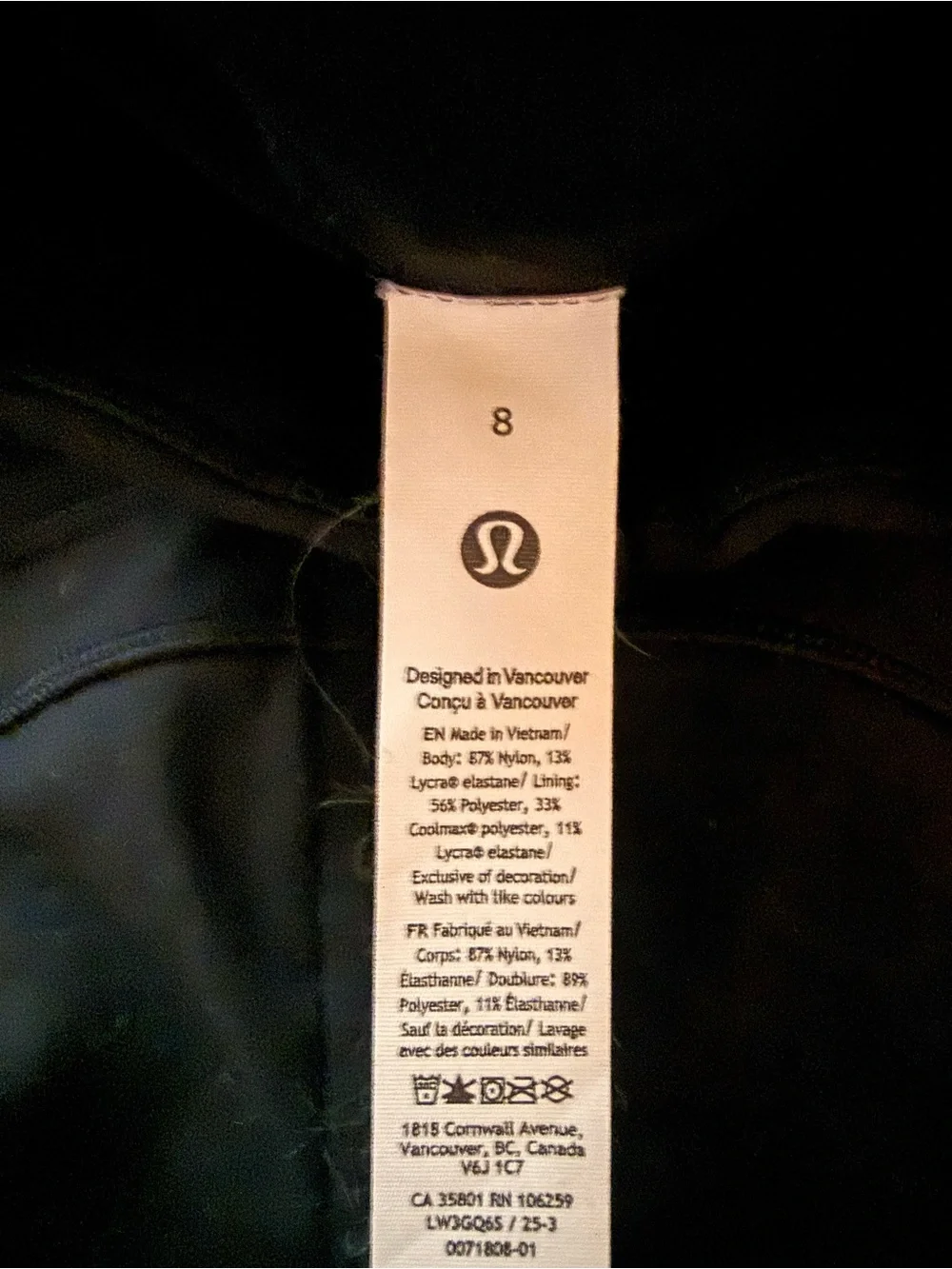 lululemon athletica Black Full-Zip Utility Jacket